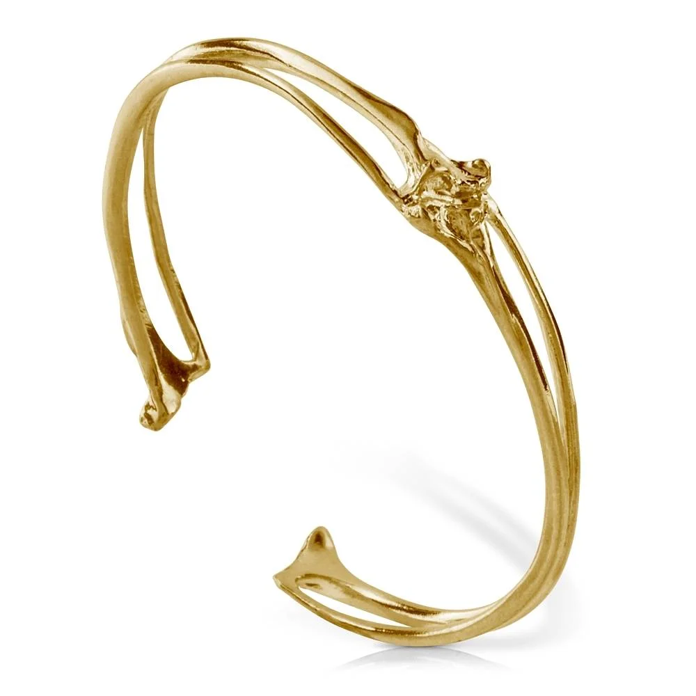 Rattlesnake Rib Cuff - Vermeil