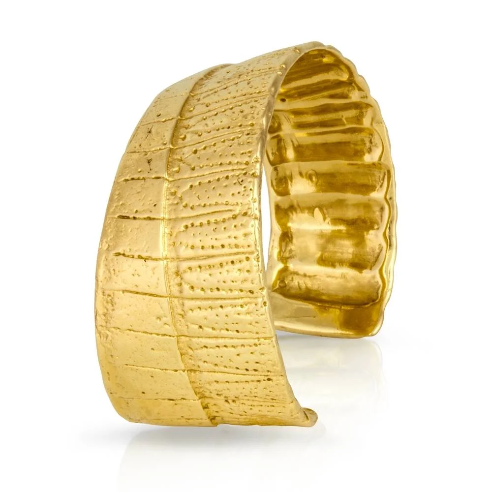 Armadillo Shell Cuff - Vermeil