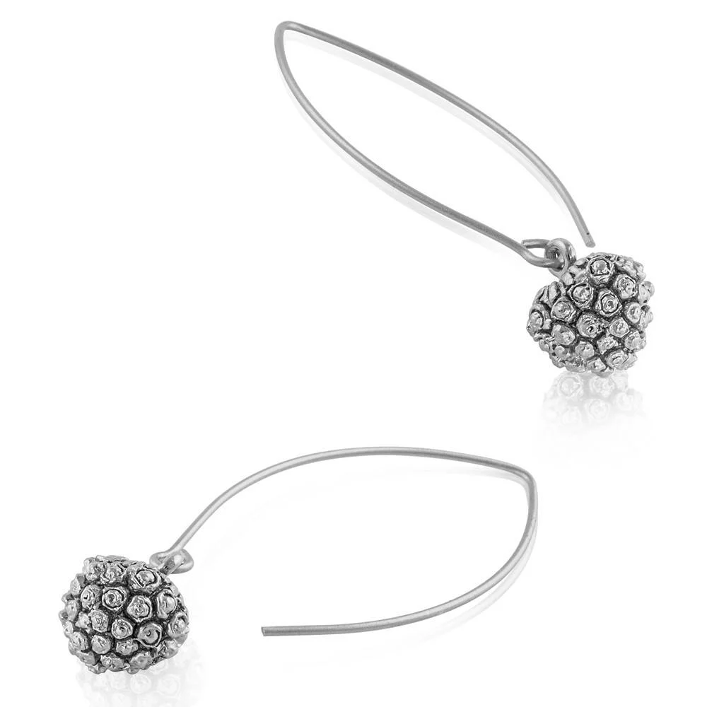 Kousa Dogwood Earrings - Sterling Silver (Wire)