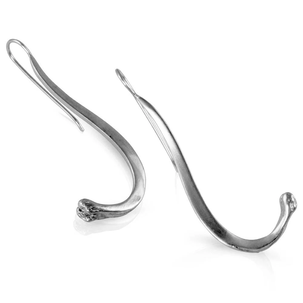 Raccoon Pecker Earrings - Sterling Silver