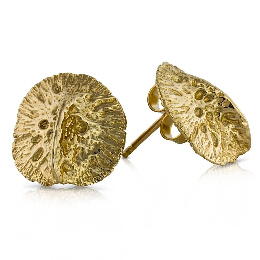 ALLIGATOR SCUTE EARRINGS - VERMEIL (SMALL)