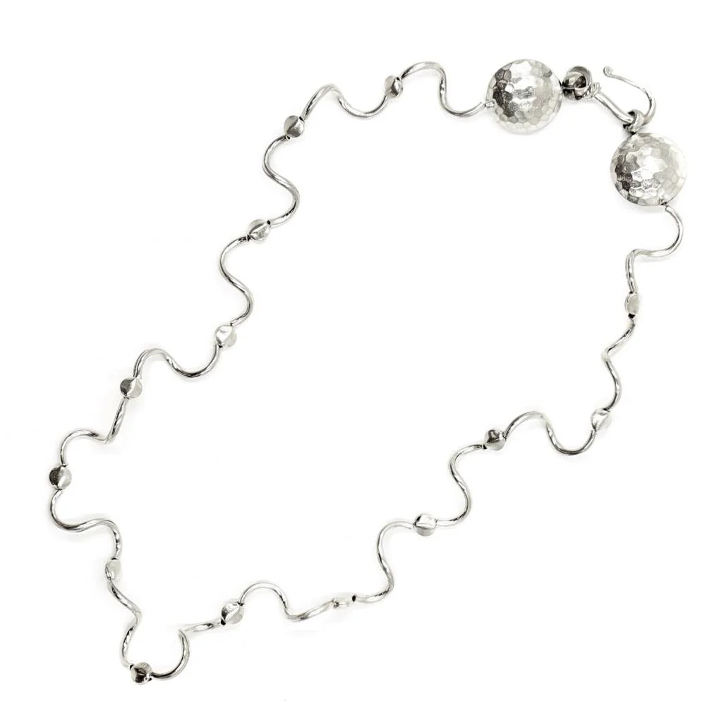 Worm Encasement Necklace - Sterling Silver