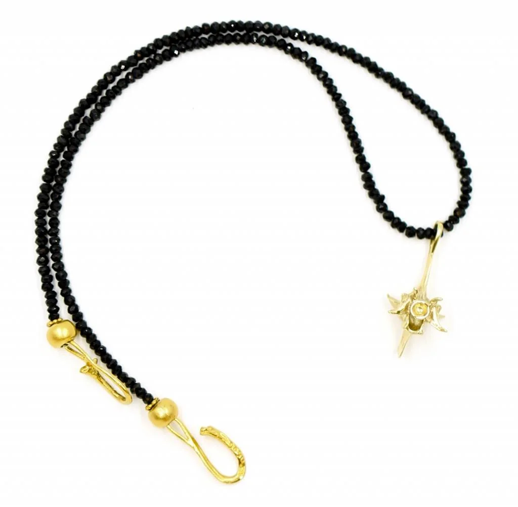 Rattlesnake Vertebrae Pendant Necklace - Vermeil (Large)