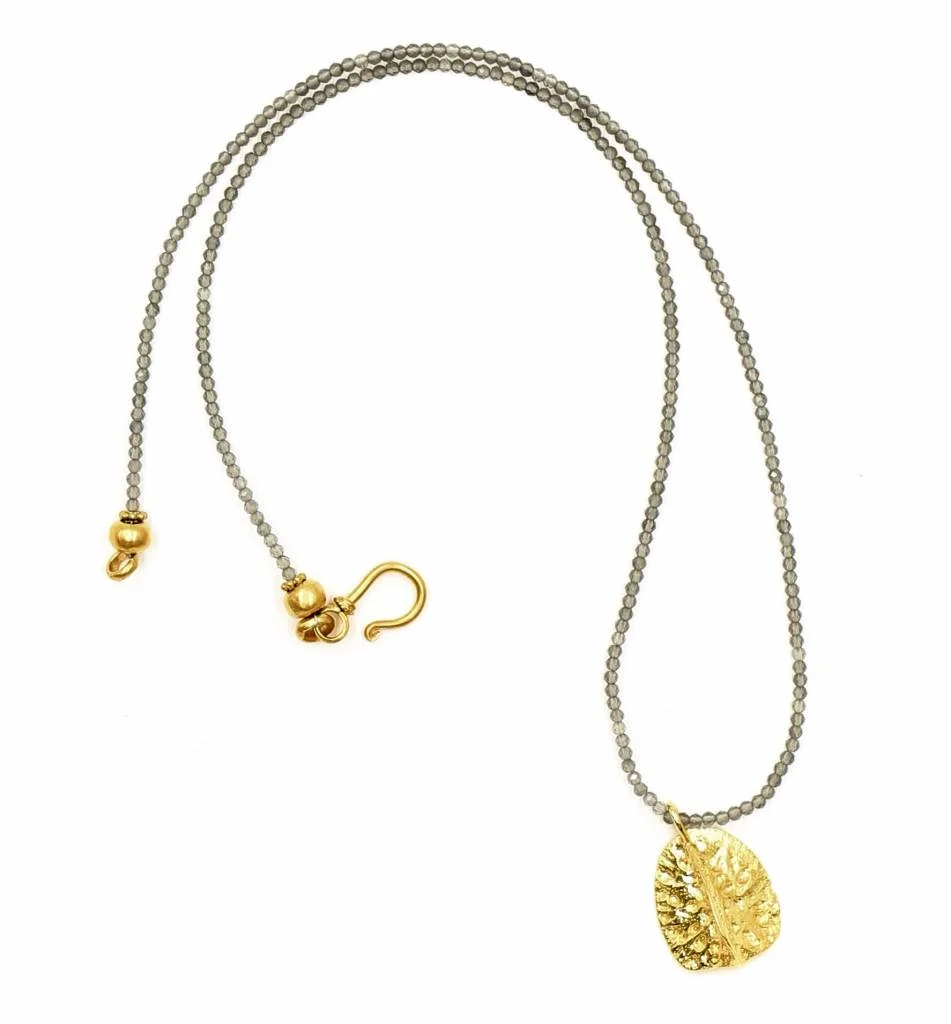 Alligator Scute Pendant Necklace - Vermeil (Large)
