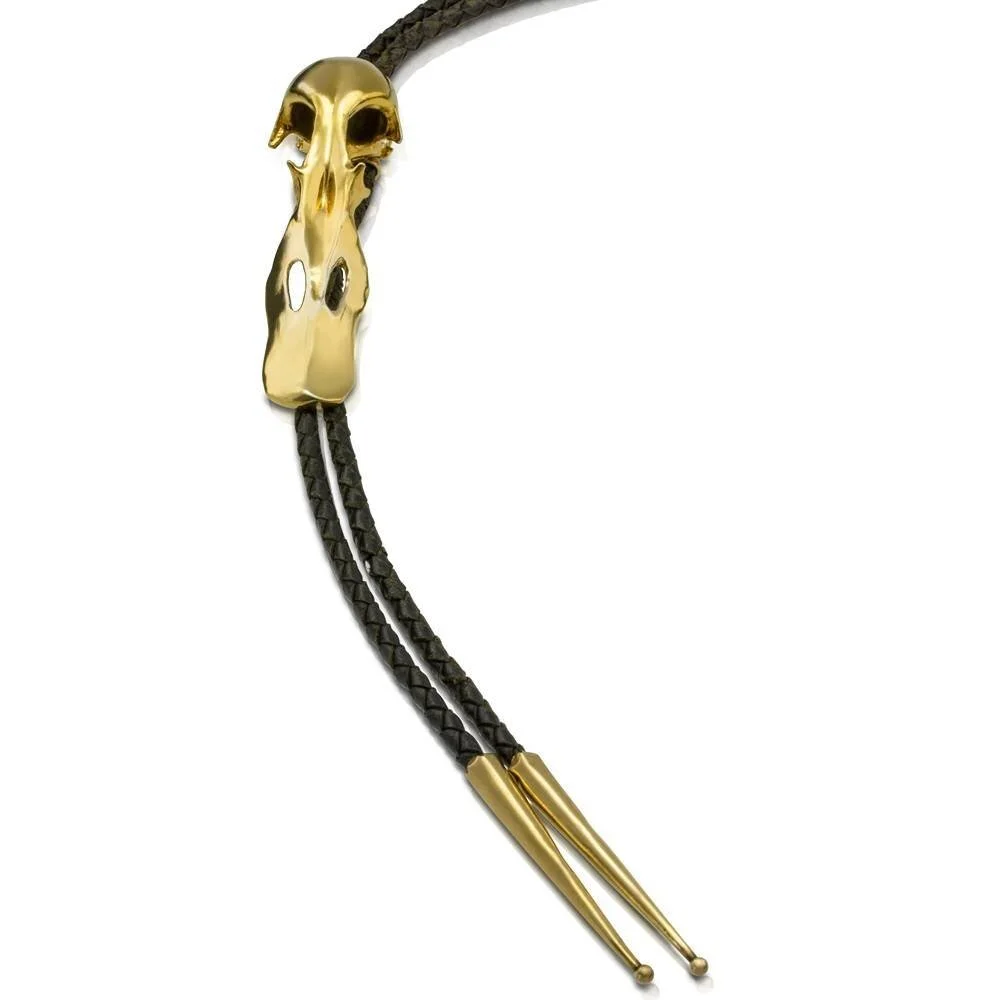 DUCK SKULL BOLO - VERMEIL