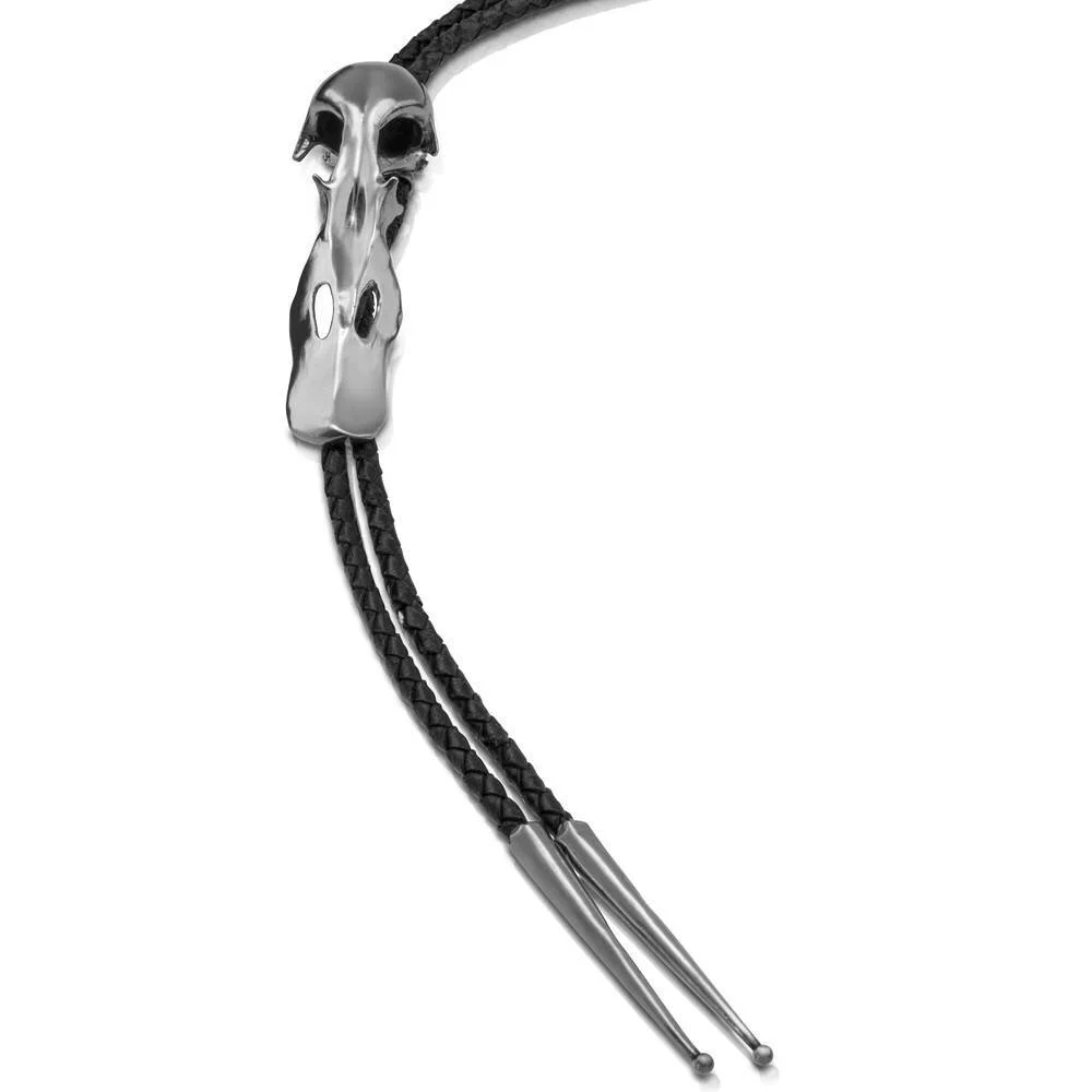DUCK SKULL BOLO - STERLING SILVER
