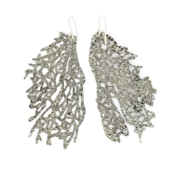 FAN CORAL EARRINGS- ALPACA