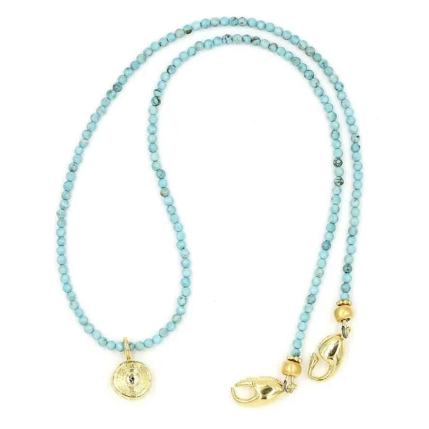 Shark Vertebrae Pendant Necklace - Vermeil (Small)