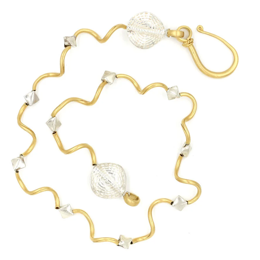 WORM ENCASEMENT NECKLACE - VERMEIL
