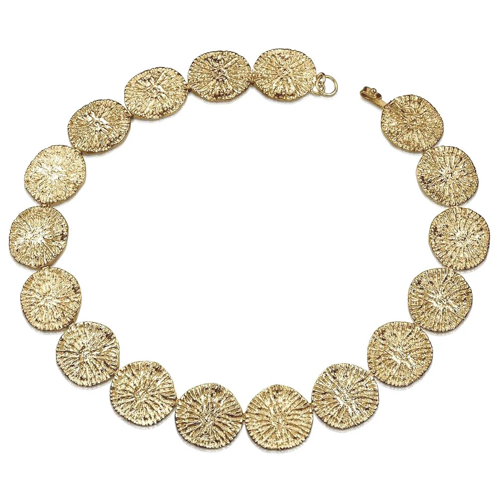 Dolphin Disc Necklace - Vermeil