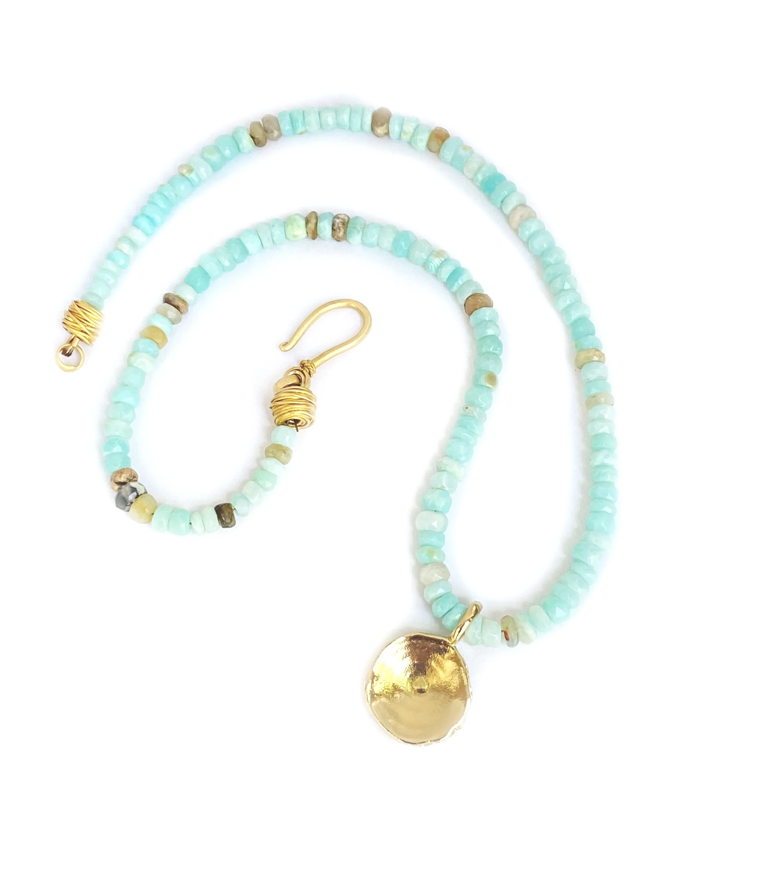 Shark Vertebrae Pendant Necklace - Vermeil (Large)