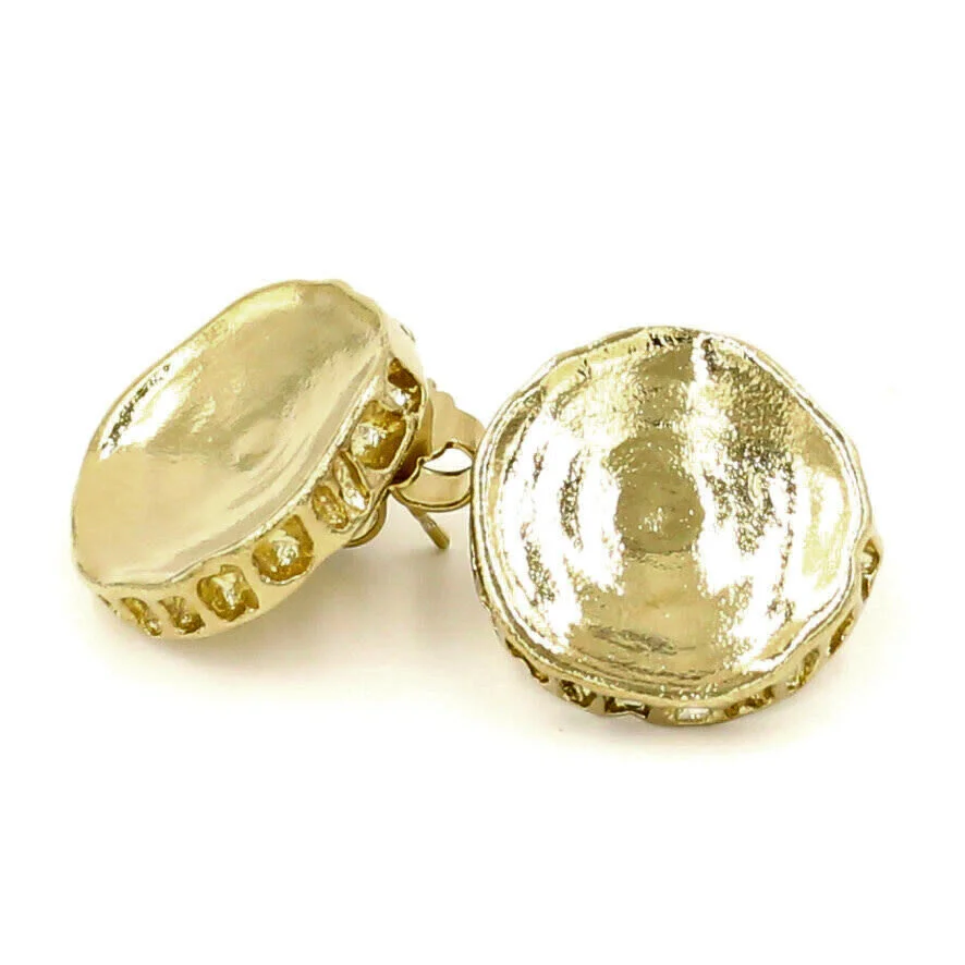 Shark Vertebrae Earrings - Vermeil (Large)