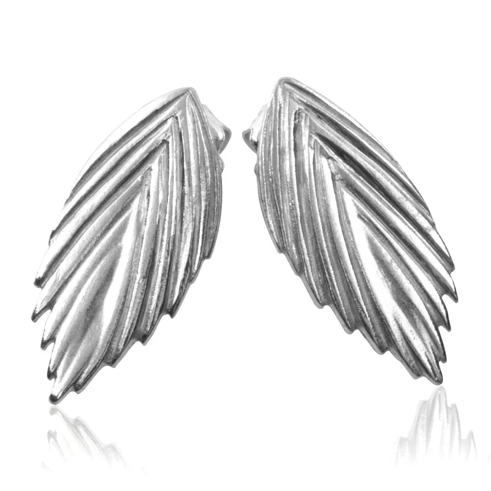 Sea Oats Earrings - Sterling Silver (Small)