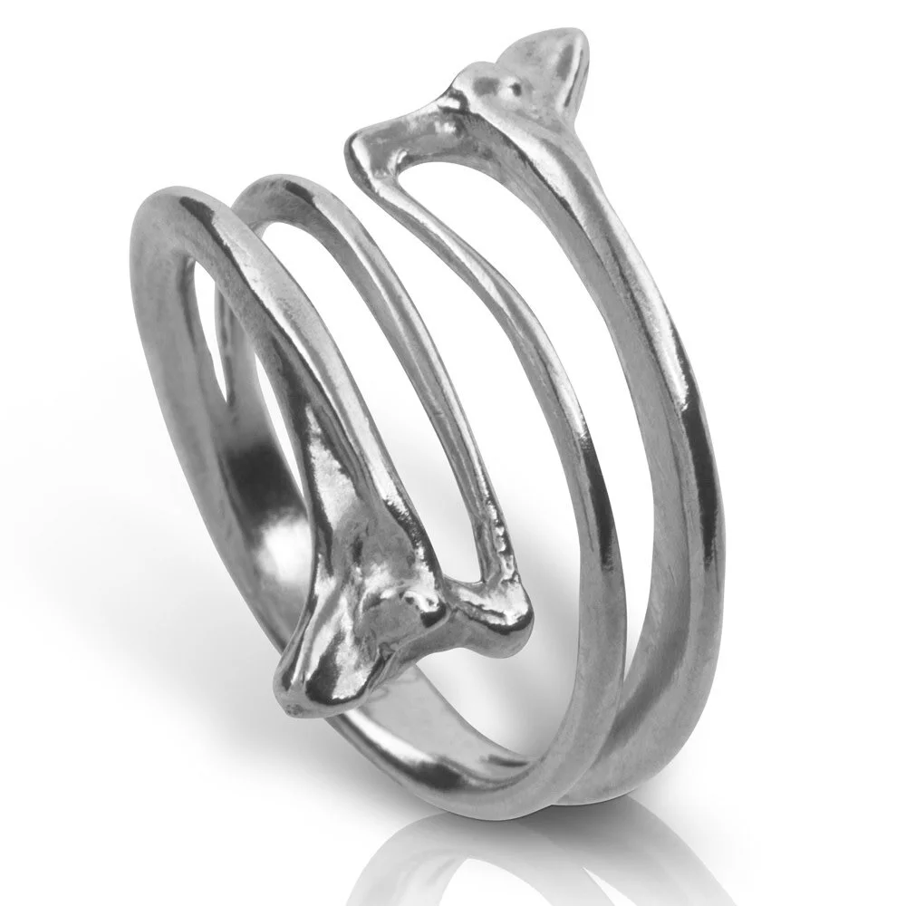 Rattlesnake Double Rib - Sterling Silver