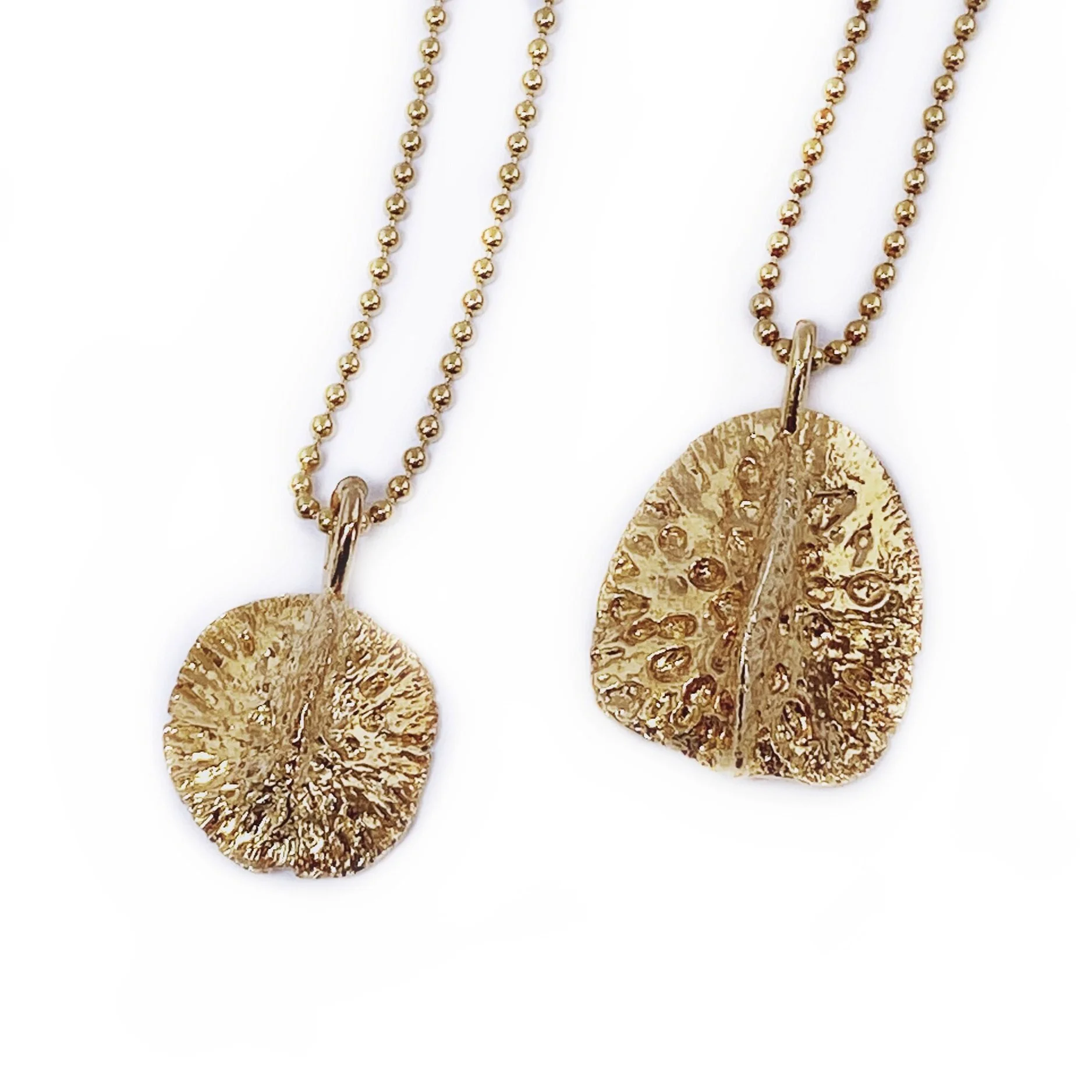 Alligator Scute Pendant - Vermeil