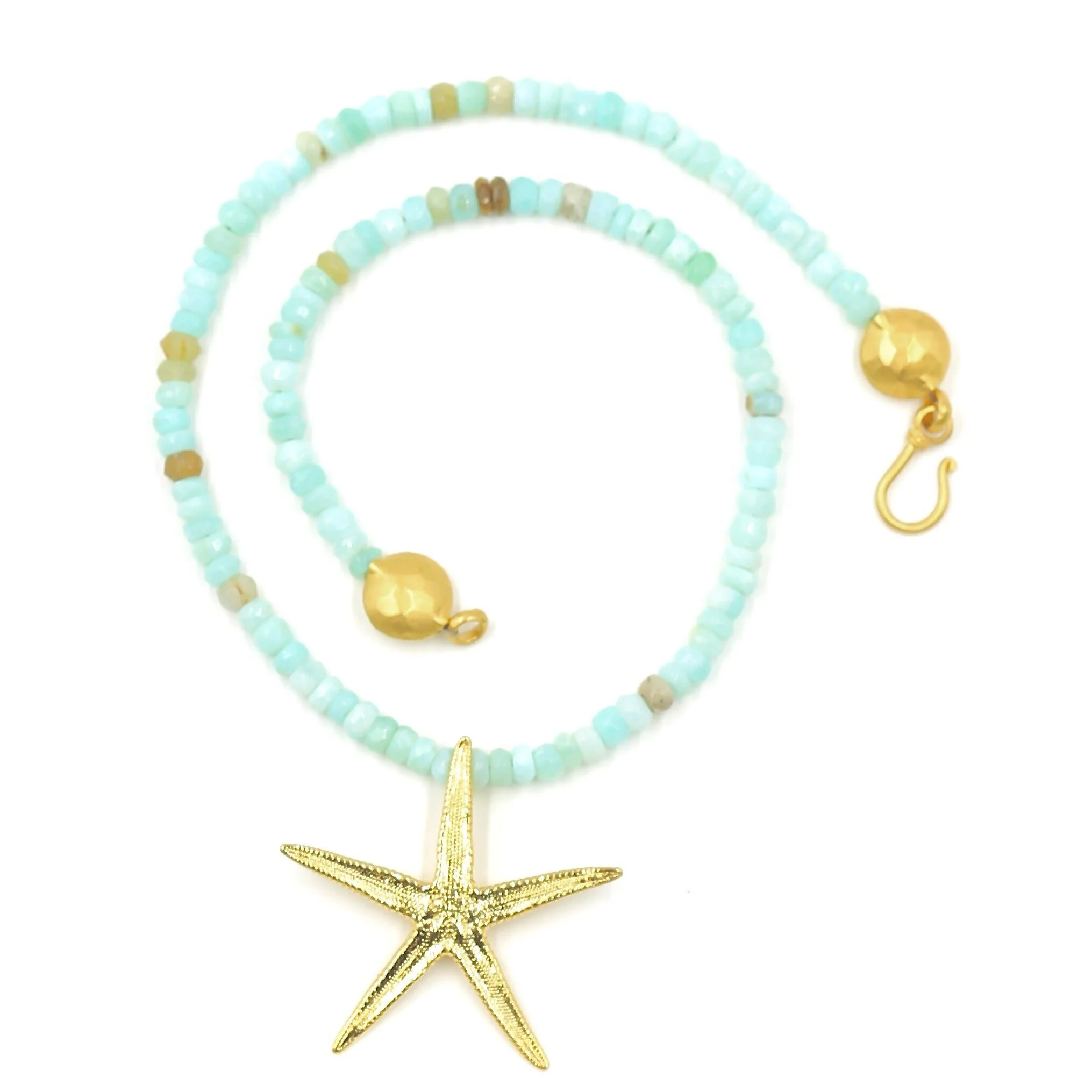 Starfish Pendant Necklace- Vermeil (Large)
