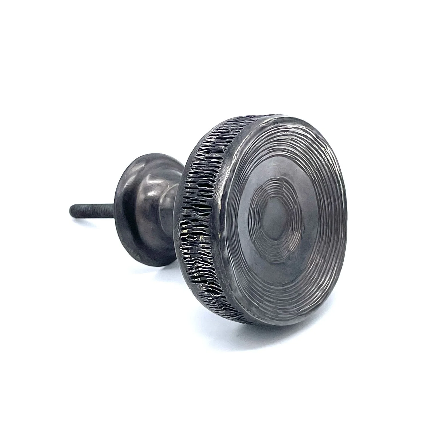 SHARK VERTEBRAE DRAWER PULL- ALPACA OXIDIZED
