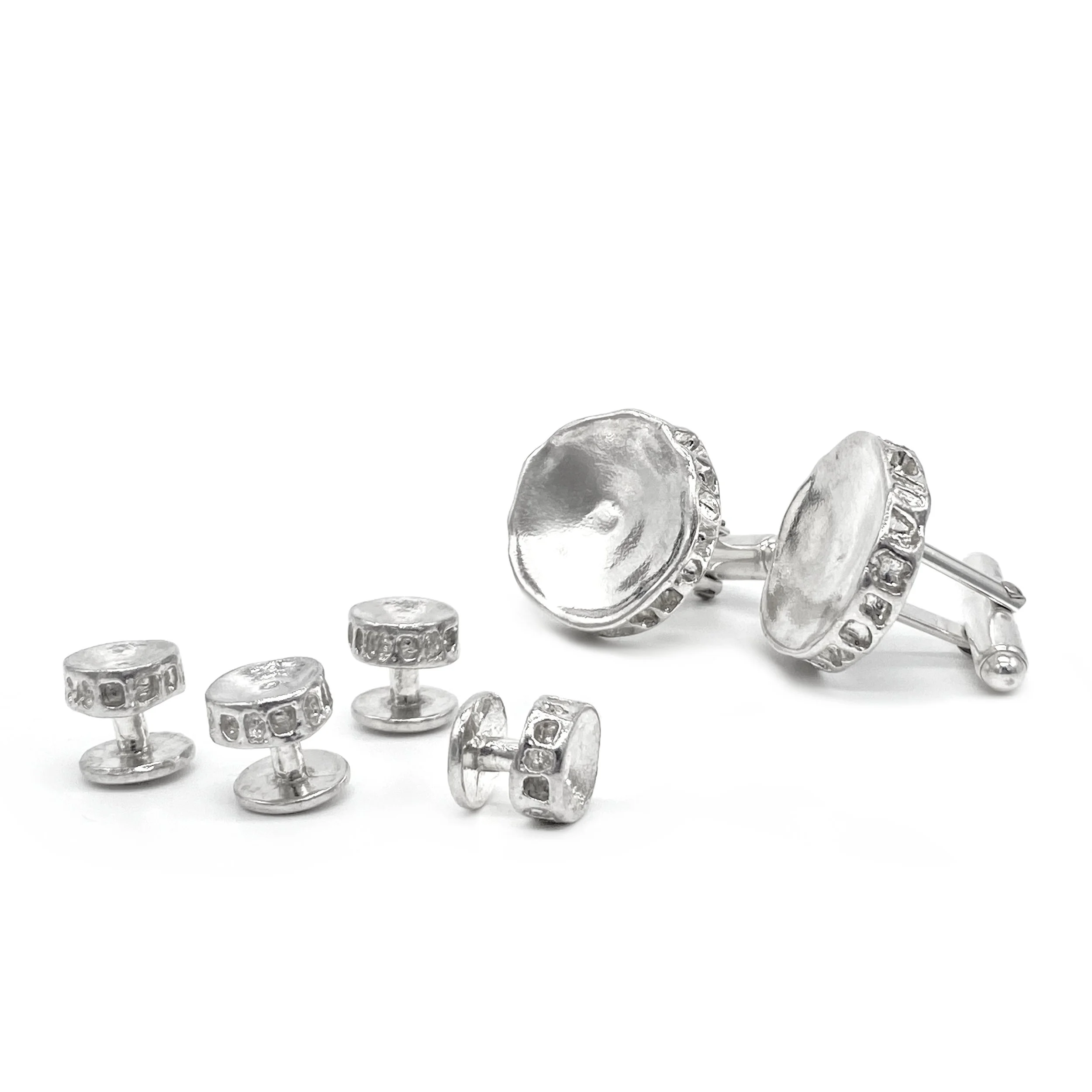 Shark Vertebrae Shirt Studs