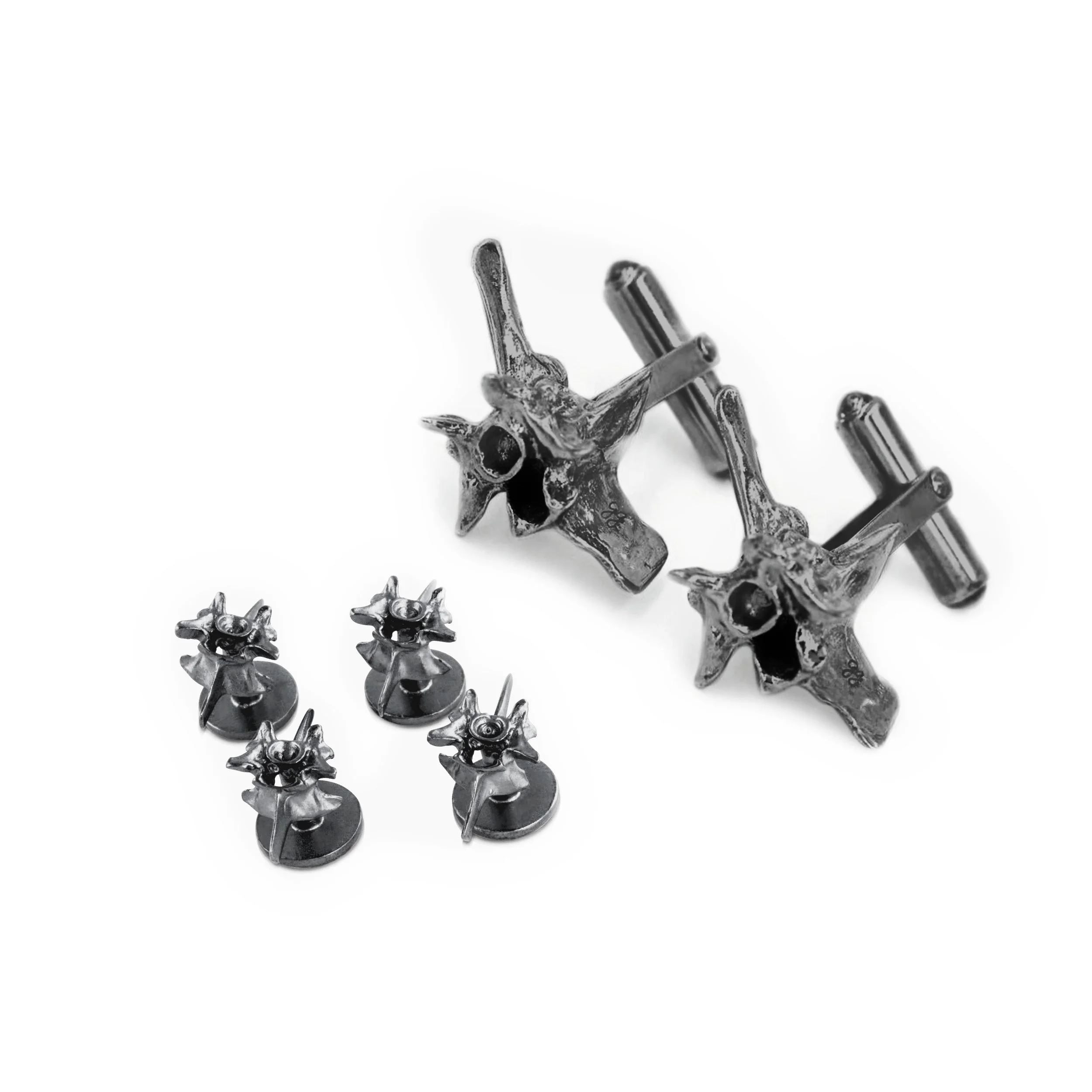 Rattlesnake Vertebrae Shirt Studs
