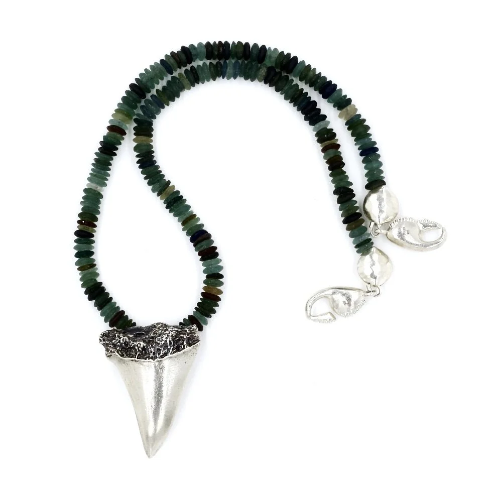 Shark Tooth Pendant - Sterling Silver