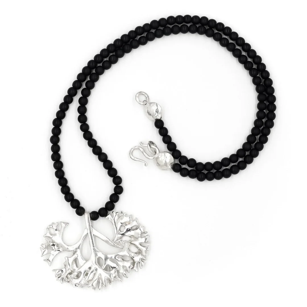 Seaweed Pendant Necklace - Sterling Silver (Opera)