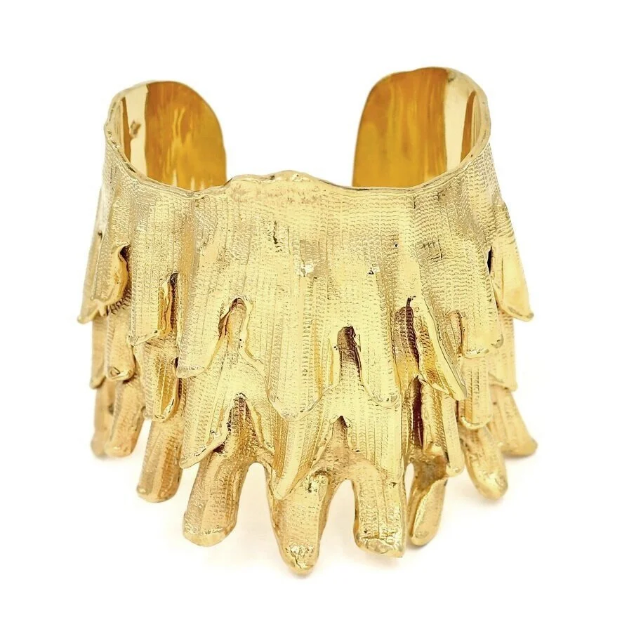 SPINY MUREX CONCH CUFF - GOLD PLATE (SINGLE)