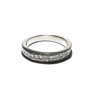 ARMADILLO SHELL RING-1/2 WIDTH-LARGE