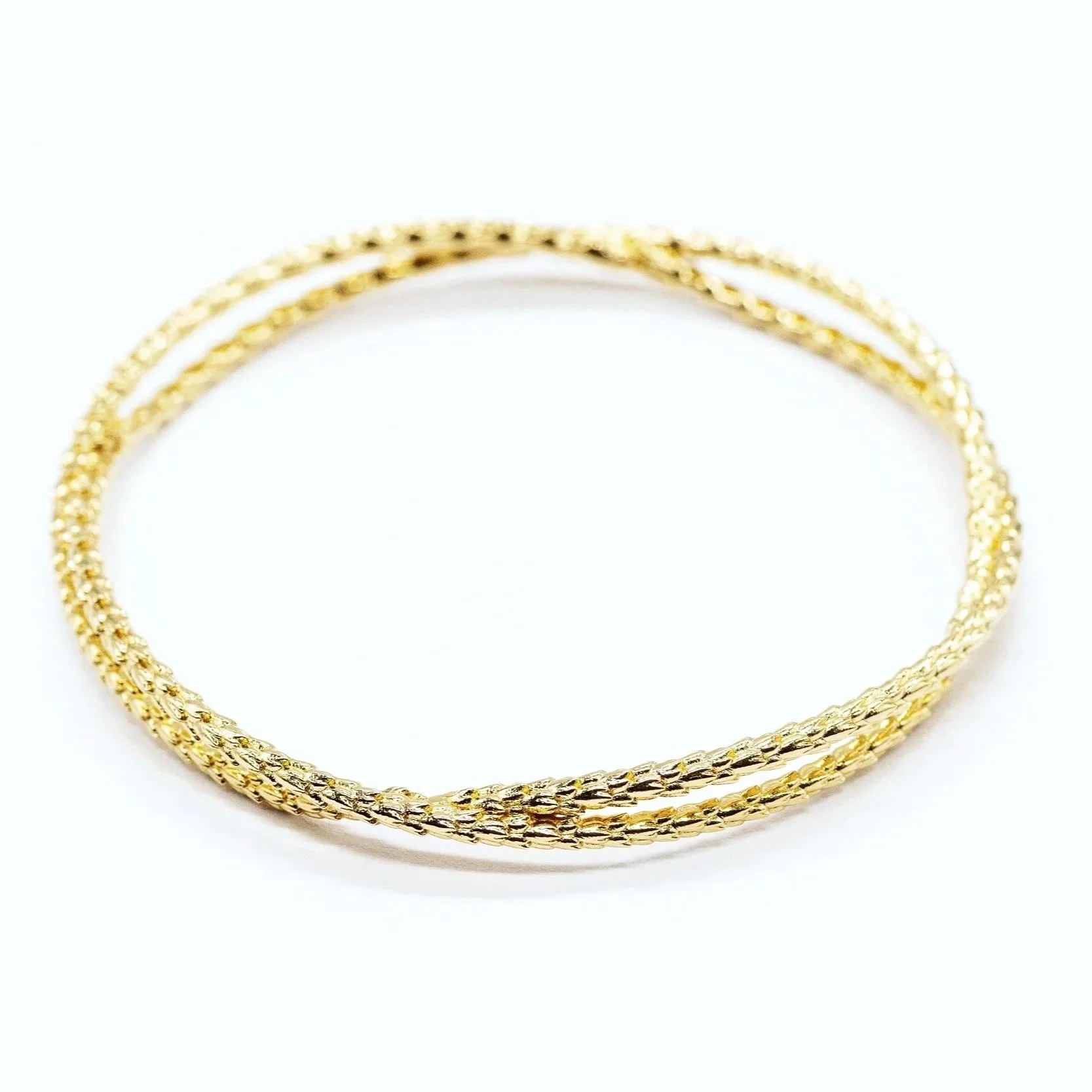 Seed Pod Bangle-Vermeil