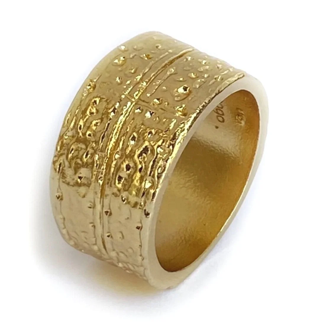 Armadillo Shell Ring - Vermeil
