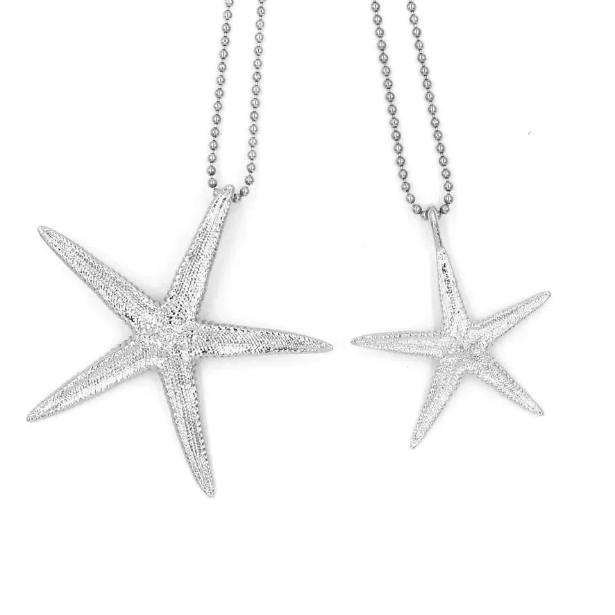 Starfish Pendant - Sterling Silver