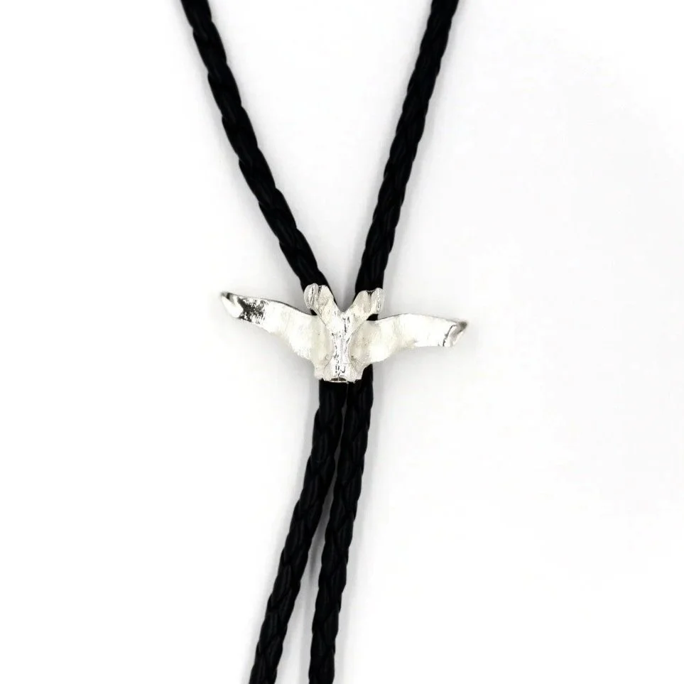 ARMADILLO VERTEBRAE BOLO-STERLING SILVER