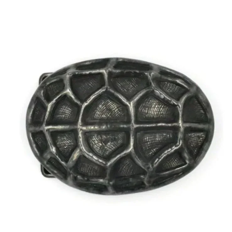 Turtle Belt Buckle-Alpaca-Oxidized