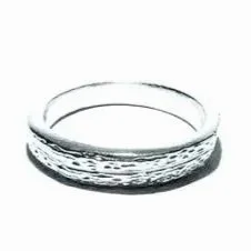 Armadillo Shell Ring-1/2 width-Sterling Silver
