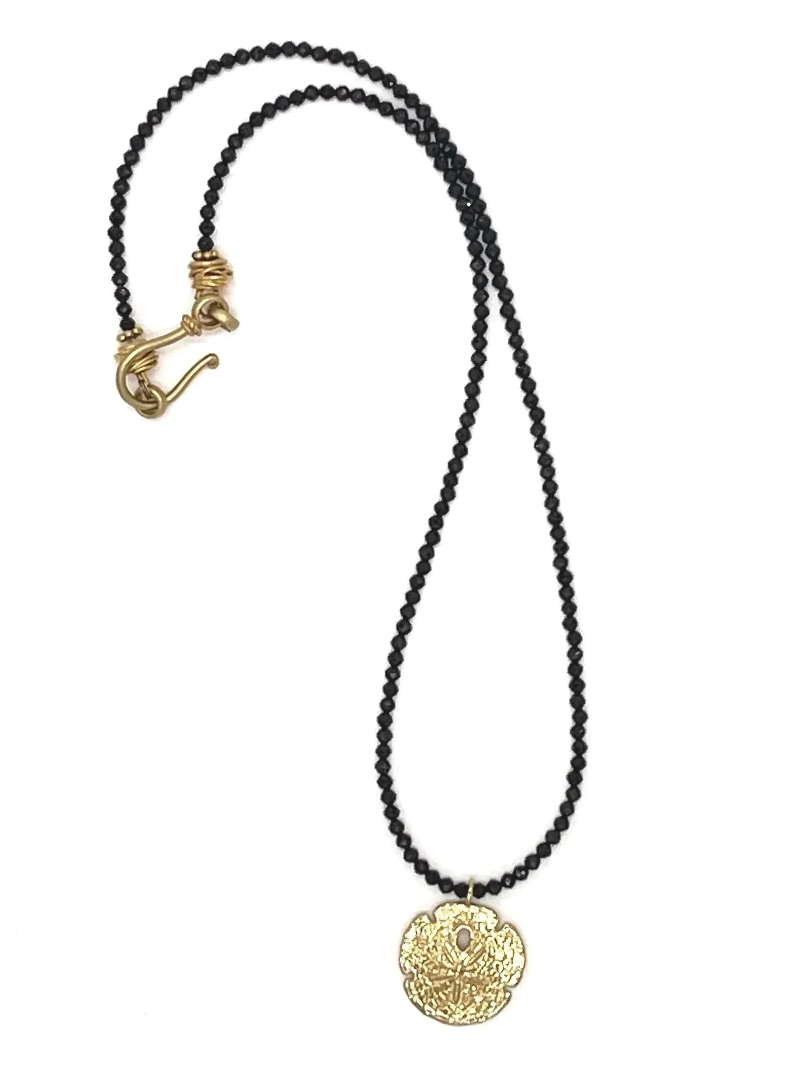 Sand Dollar Pendant Necklace-Vermeil