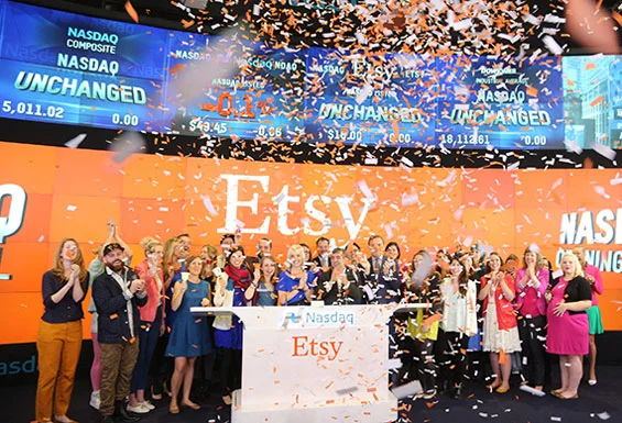 
From Brooklyn Startup to IPO, Etsy Makes Its Debut on NASDAQ  