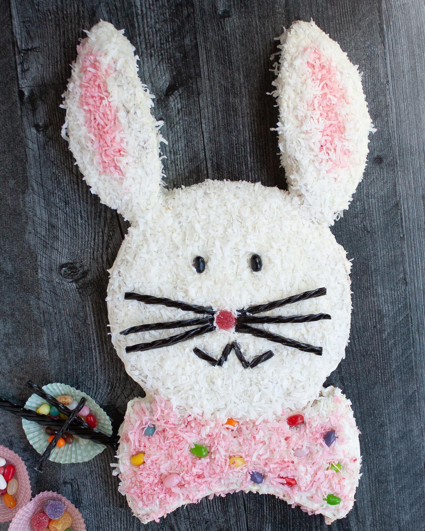 Happy Easter!💐⁣
⁣
My Mamaw&rsquo;s Bunny Cake was an iconic centerpiece of my family&rsquo;s Easter dinner. And if your bunny&rsquo;s ears aren&rsquo;t quite perfectly straight that makes it even better! ⁣
⁣
🐰Find the full recipe in my cookbook ava