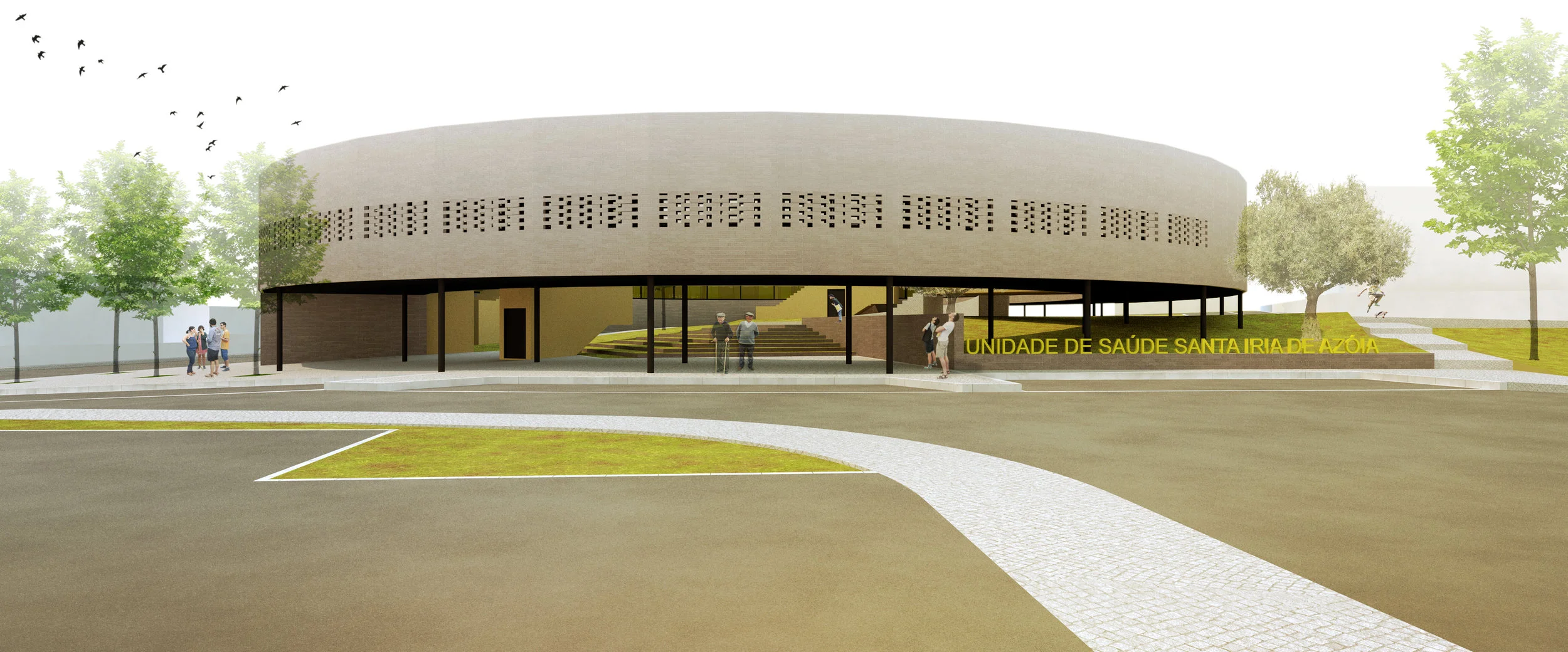 The aim of this intervention is first to fit in this urban void an efficient building capable of deliver its function, proposing a formal solution that appears in the territory as an urban reference, enriching the surrounding public space by adding different experiences and exceptional urban situations.