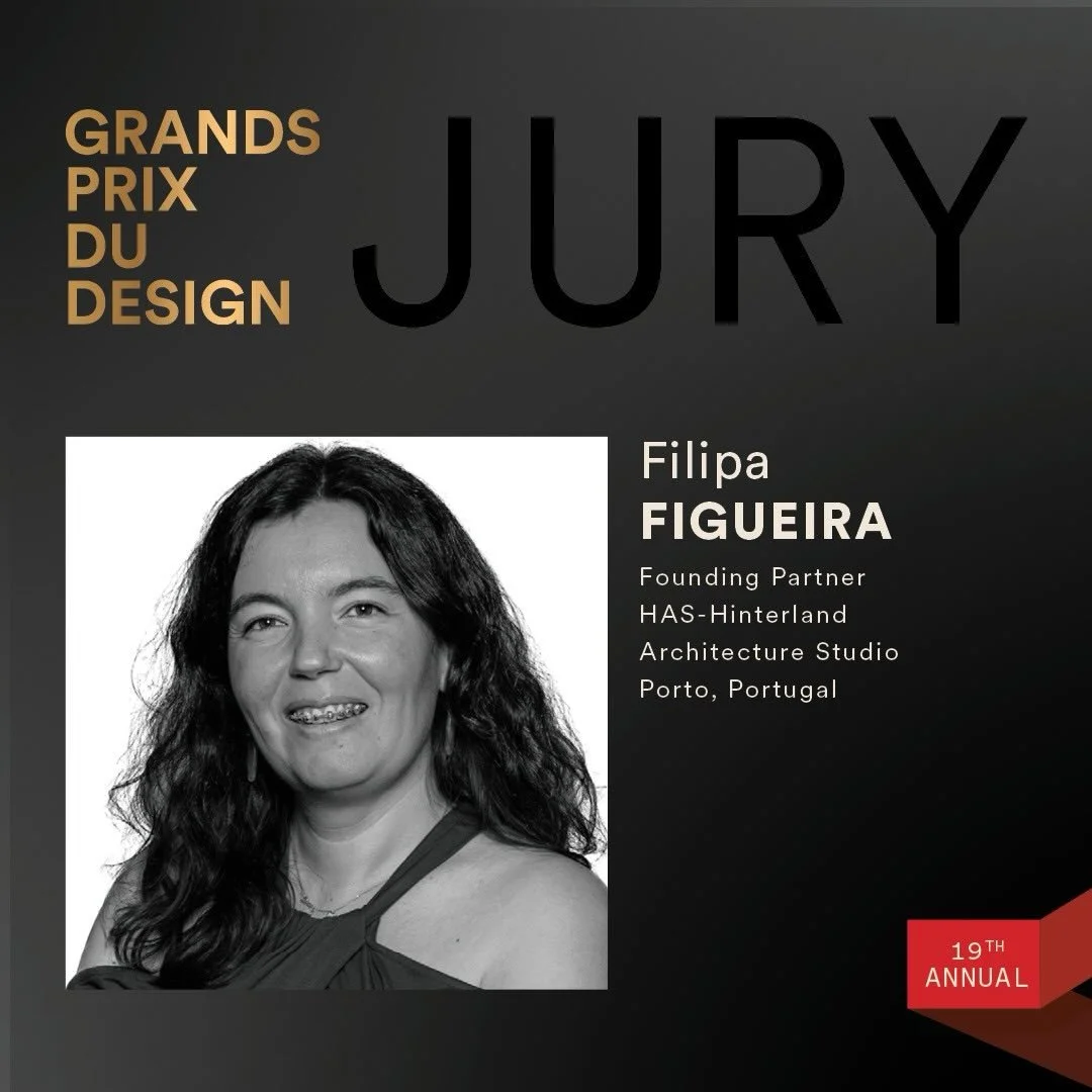 We are proud to once again be part of the international jury for the Grands Prix du Design 2026, represented by Filipa Figueira