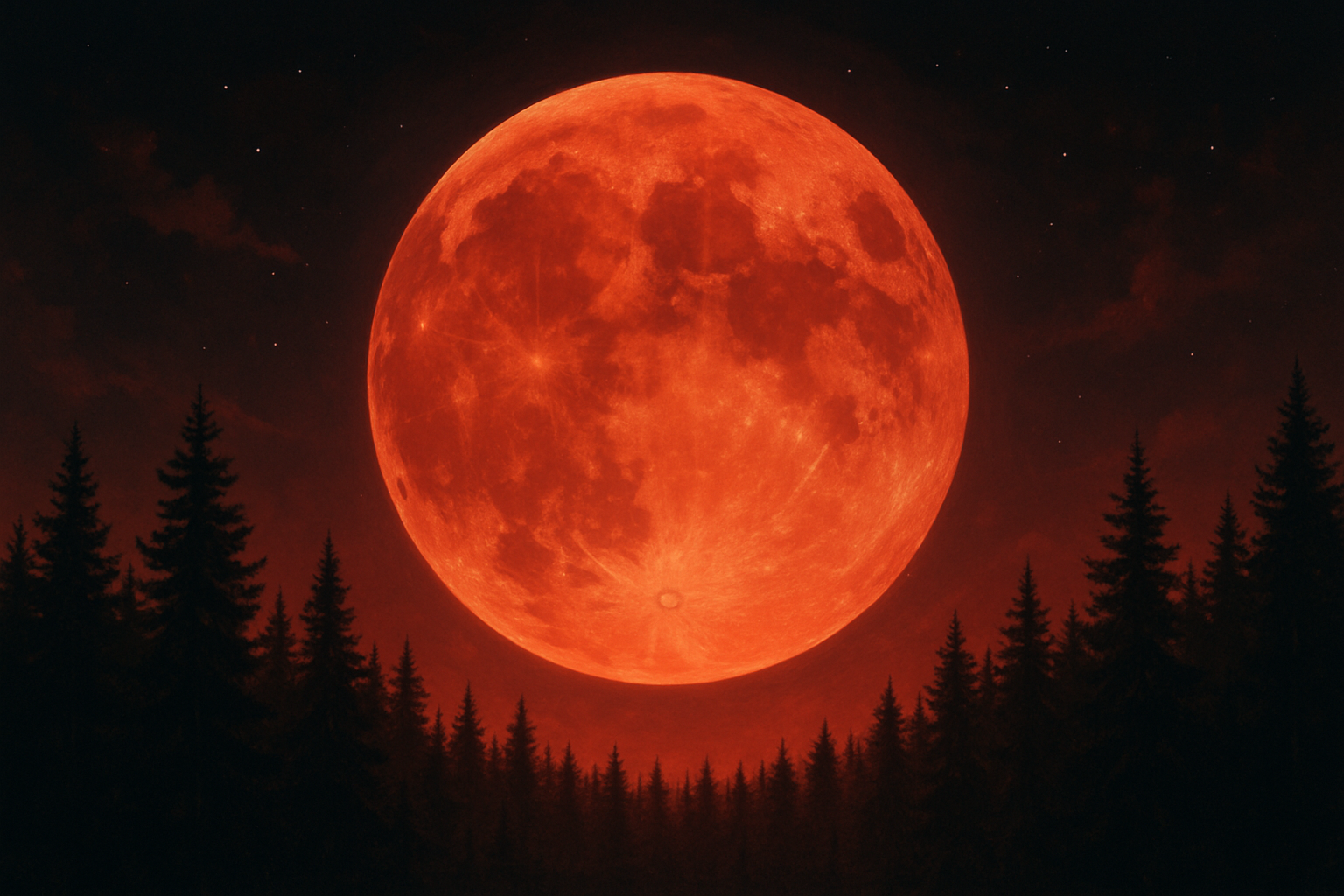 Full Blood Moon Lunar Eclipse