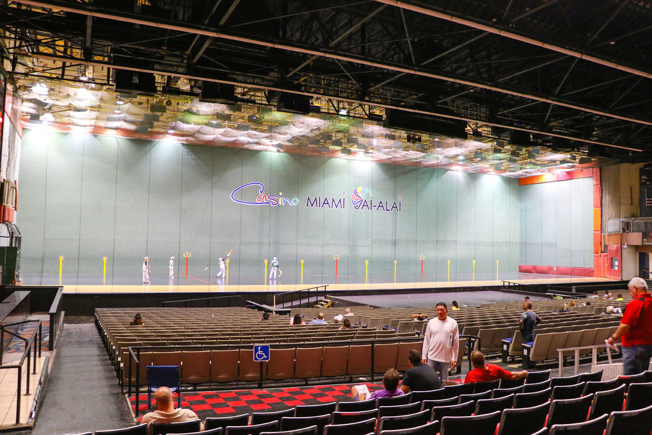   An overview of the Casino Miami and the Jai Alai court. As you can see, it’s very popular.  