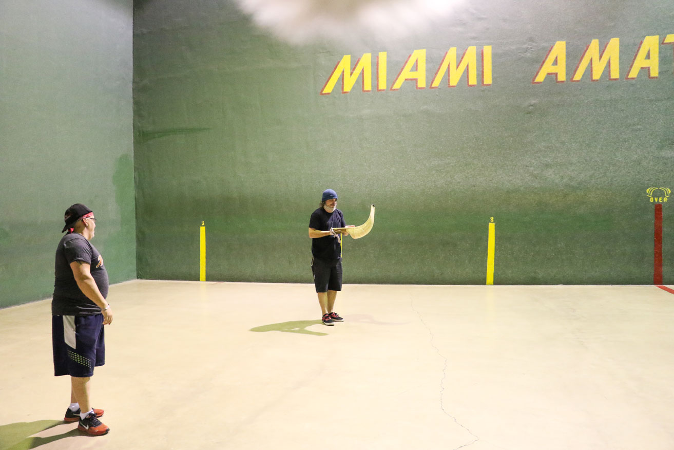   Luis tried his best to teach me, but I am apparently not jai alai jedi material. Me and my cesta did not get along.  