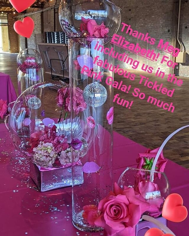 Had a blast at &quot;Ticked Pink&quot;! Disco Drag Queen centerpieces were a big hit!!!