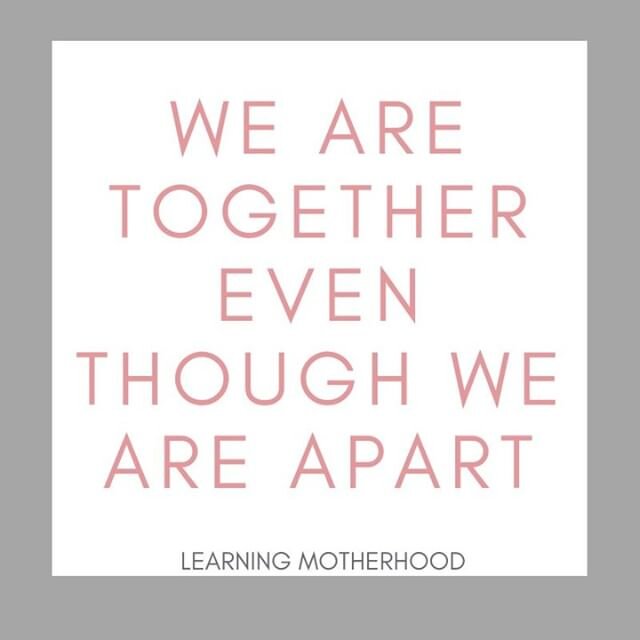 Motherhood was not meant to be done alone and while we might not be able to gather the way we used to this is not a time to isolate. We need each other, we need the support, and we should not navigate this alone so show up for the Zoom calls, the Fac
