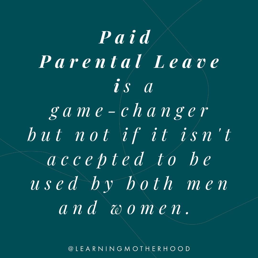 The future of the workplace demands it.

The gap just expands further if we don't realize the importance of both men and women taking parental leave. In order to contribute to closing the gender equity gap parental leave has to be provided, talked ab