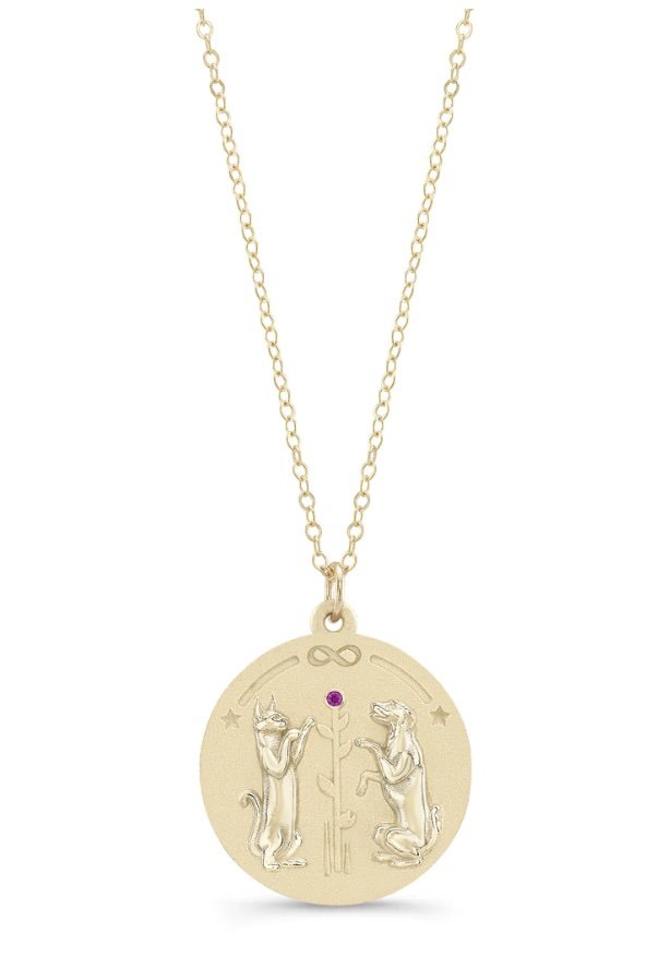 Spirit Unity Talisman Gold or Silver Charm Necklace — Beth’s Furry Friends