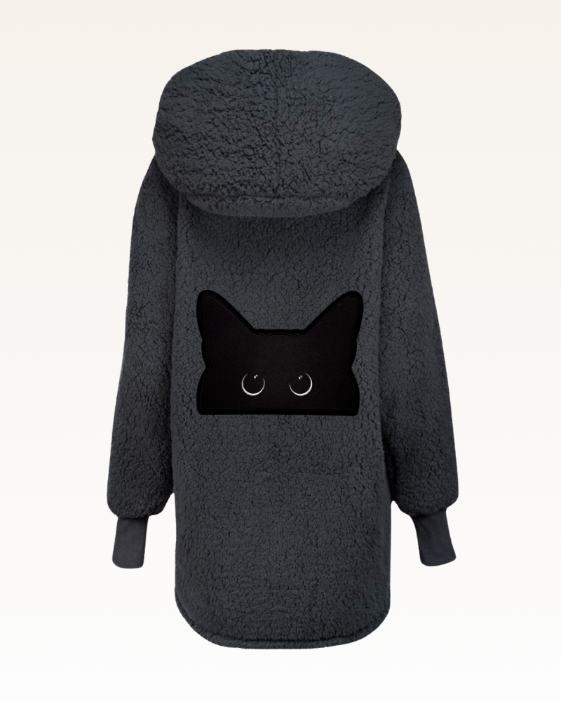 BLACK CAT SHERPA LOUNGER JACKET