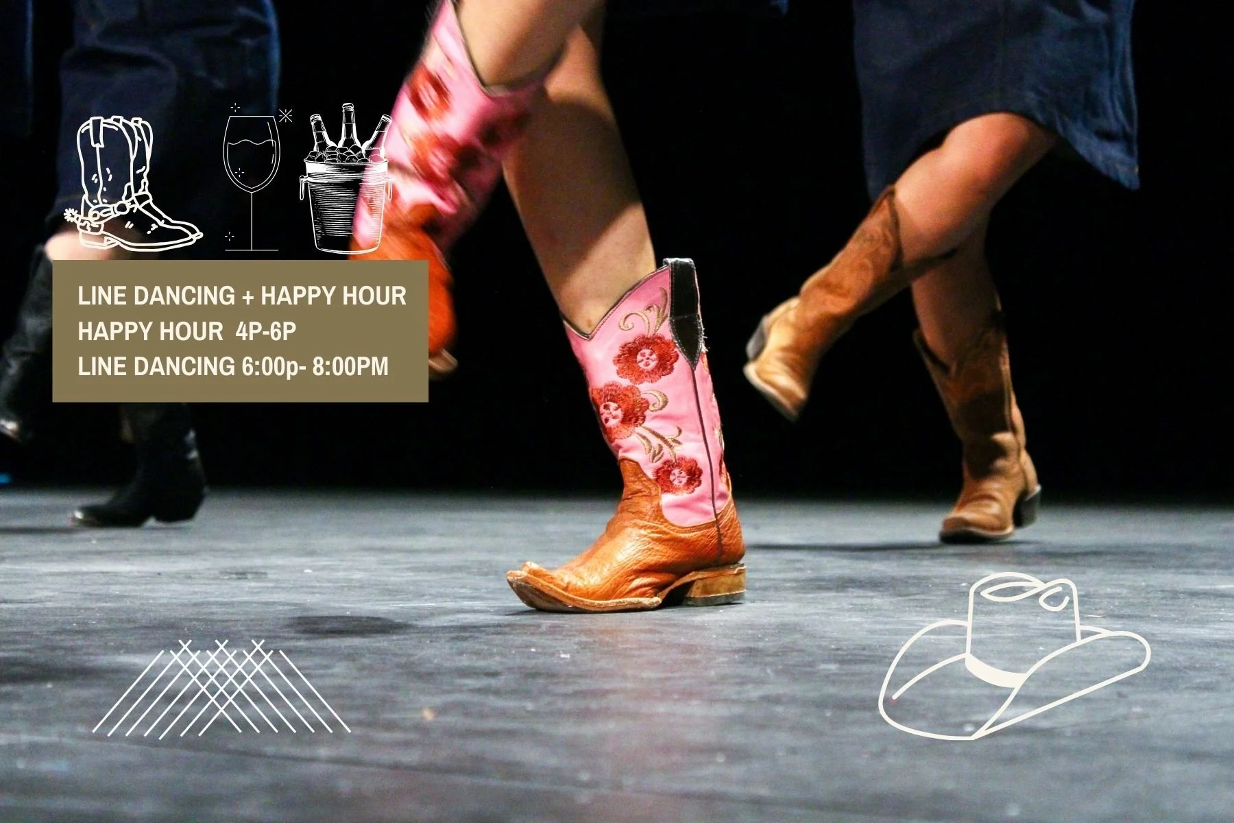 Line Dancing + Happy Hour — McKelvey Vineyards