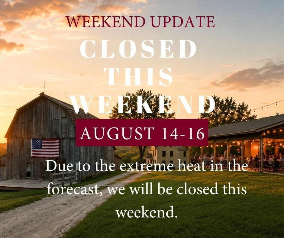 Winery Closed This Weekend!