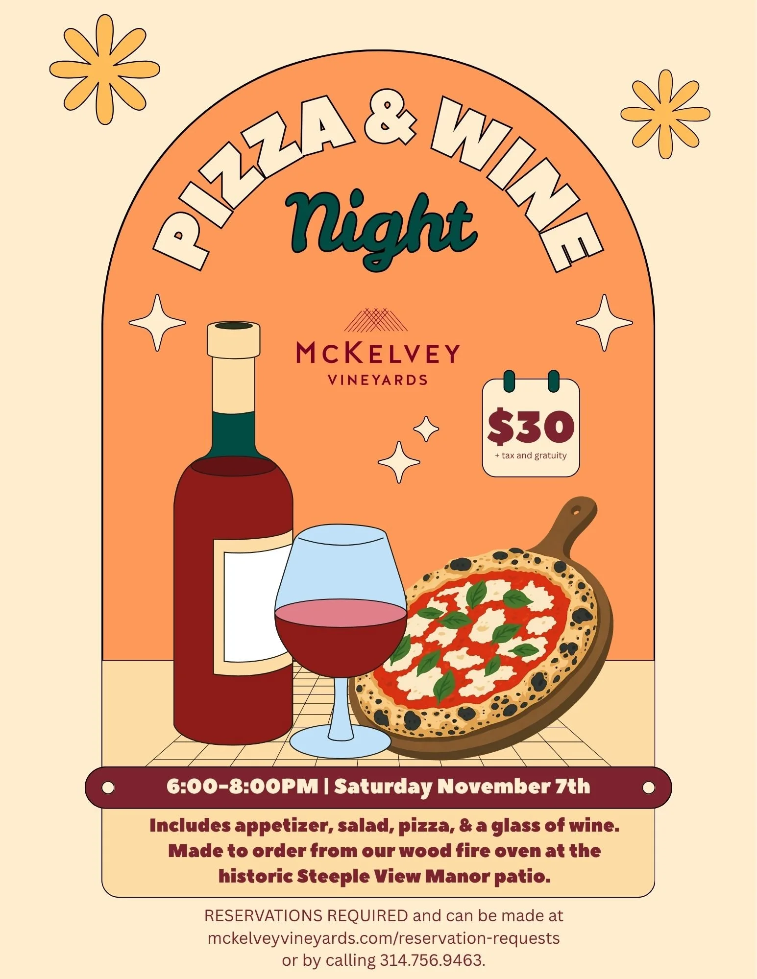 Wood Fired Pizza Night at Steeple View Manor!