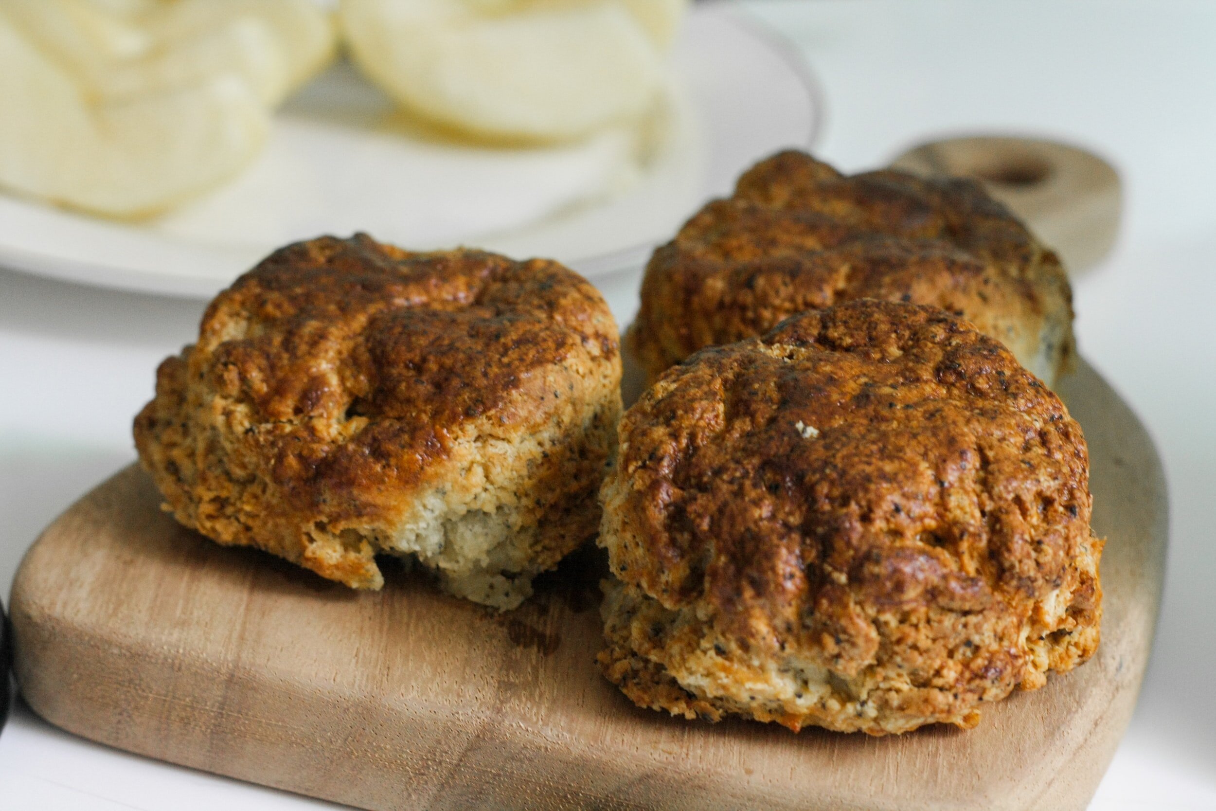 Ultimate Cheesy Scones with Home Made Garlic Butter 